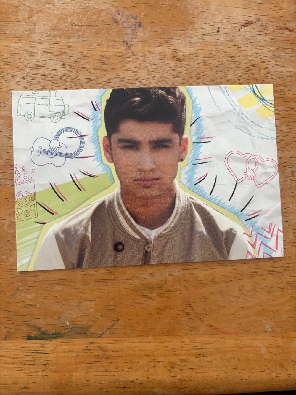 Official One Direction Photocard Collectible Zayn Malik Photo Card #45